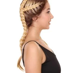 Lola Women's Mid Length Lace Front French Braids - Adult Fashion Wigs | Nunique | Nunique