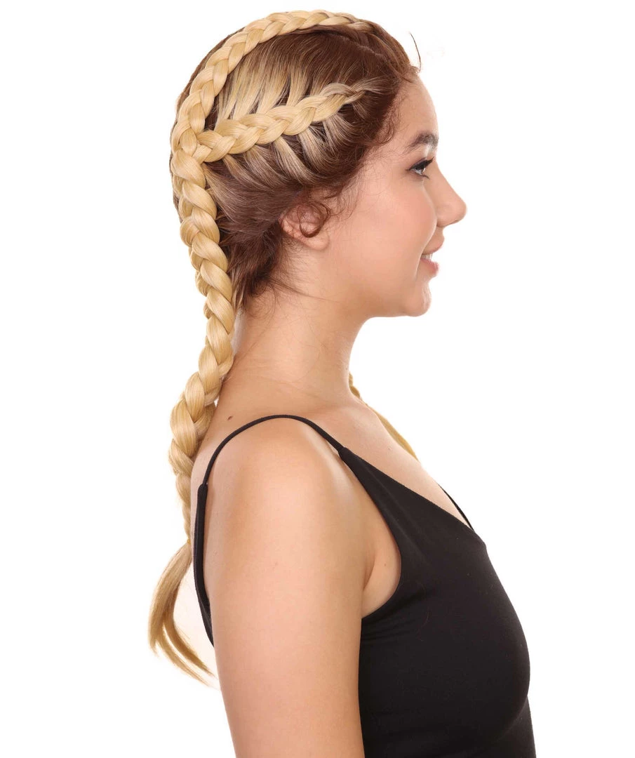 Lola Women's Mid Length Lace Front French Braids - Adult Fashion Wigs | Nunique | Nunique