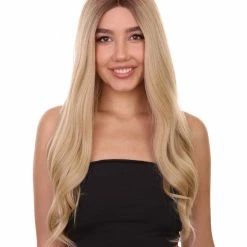 Mary-Kate Women's Long Length Lace Front Wavy Hair With Dark Roots - Adult Fashion Wigs | Nunique | Nunique