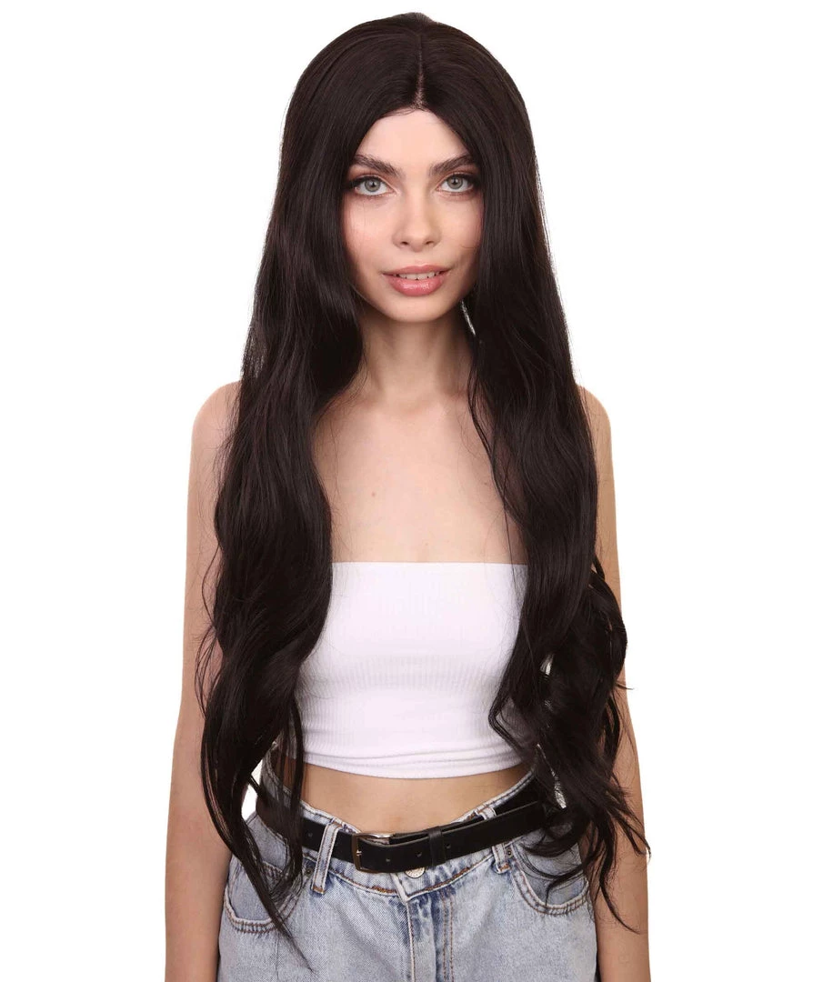 Meghan Women's Long Length Lace Front Wavy With Bangs - Adults Fashion Wigs | Nunique | Nunique