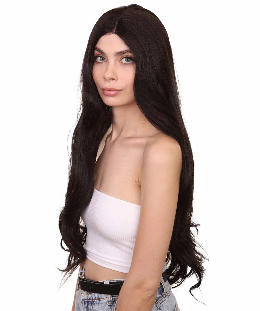 Meghan Women's Long Length Lace Front Wavy With Bangs - Adults Fashion Wigs | Nunique | Nunique