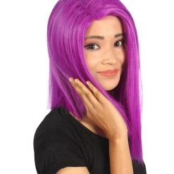 Michelle Women's Shoulder Length Lace Front Straight With Bangs - Adults Fashion Wigs | Nunique | Nunique