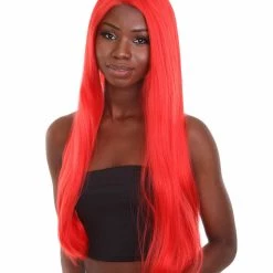 Nunique Women's 26 In. Lace Front Heat Resistant Wig NUW-0059 (Red) | Nunique