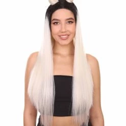 Pia Women's Long Length Lace Front Straight Hair With Tight Buns - Adult Fashion Wigs | Nunique | Nunique