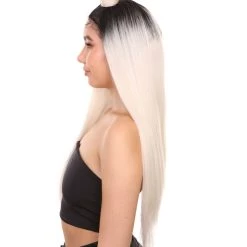 Pia Women's Long Length Lace Front Straight Hair With Tight Buns - Adult Fashion Wigs | Nunique | Nunique