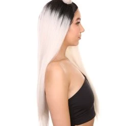 Pia Women's Long Length Lace Front Straight Hair With Tight Buns - Adult Fashion Wigs | Nunique | Nunique