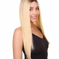 Samantha Women's Long Length Lace Front Straight With Bangs - Adults Fashion Wigs | Nunique | Nunique