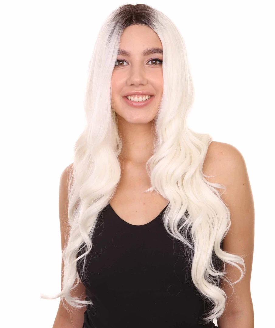 Scarlett Women's Long Length Lace Front Wavy Dark Roots - Adult Fashion Wigs | Nunique | Nunique