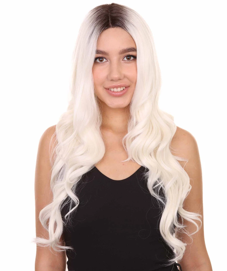 Scarlett Women's Long Length Lace Front Wavy Dark Roots - Adult Fashion Wigs | Nunique | Nunique