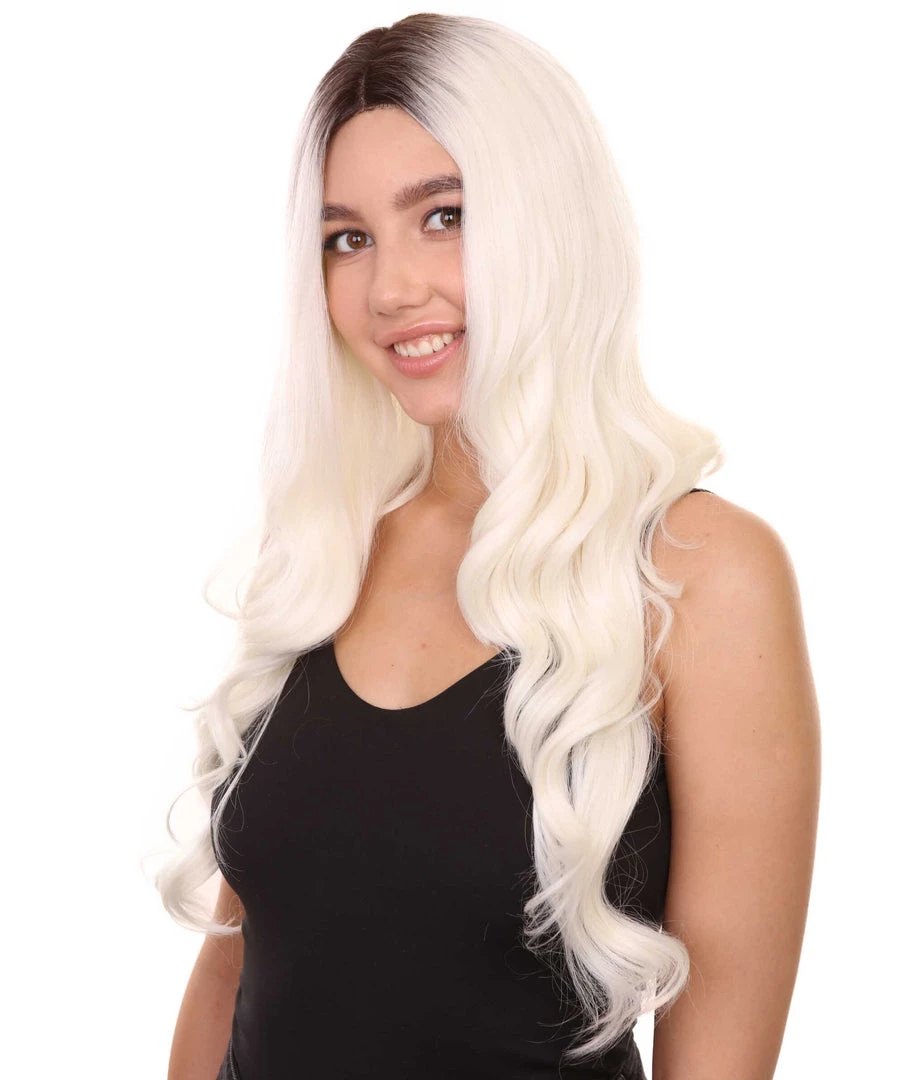 Scarlett Women's Long Length Lace Front Wavy Dark Roots - Adult Fashion Wigs | Nunique | Nunique