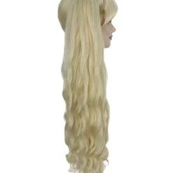 Women's Two-Tone Extra High Pigtails With Wavy Texture And Bangs Blonde | Fashion Wig | Nunique